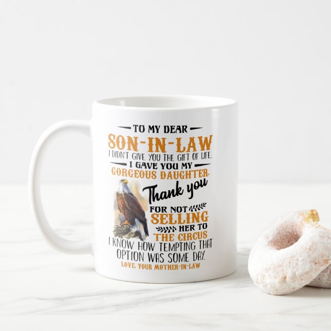 To My Dear Son-in-law Coffee Mug (With Donut)