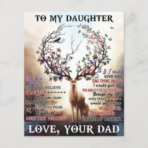 To My Deer Daughter Gift, Daughter Birthday Gift Flyer