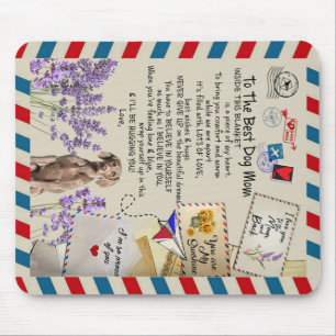 To My Dog Mum Gift, Mum Birthday Gift Idea Mouse Mat