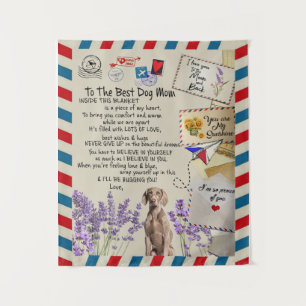 To My Dog Mum Gift, Mum Birthday Gift Idea Tapestry