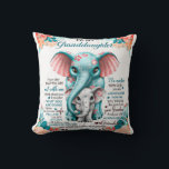 To My Elephant Daughter Gift, Daughter Birthday Cushion<br><div class="desc">To My Elephant Daughter Gift,  Daughter Birthday</div>