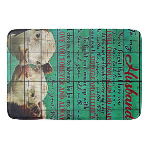 To My Family Decoration To My Husband Design Bath Mat