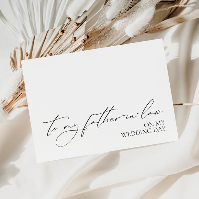 "To My Father-In-Law On My Wedding Day" Card (Creator Uploaded)
