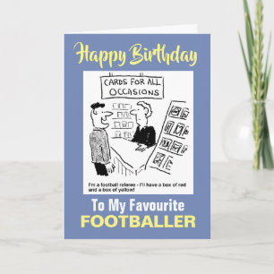 To My Favourite Footballer - Happy Birthday Card