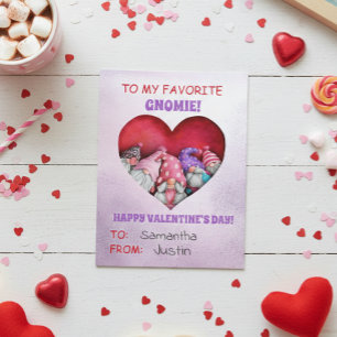 To my Favourite Gnomie Valentine's day Postcard