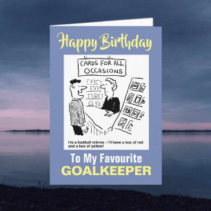 To My Favourite Goalkeeper - Happy Birthday Card