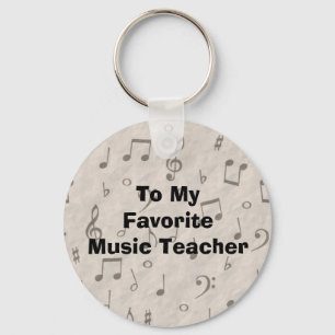 To My Favourite Music Teacher Key Ring