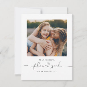 To My Flower Girl On My Wedding Day Cute