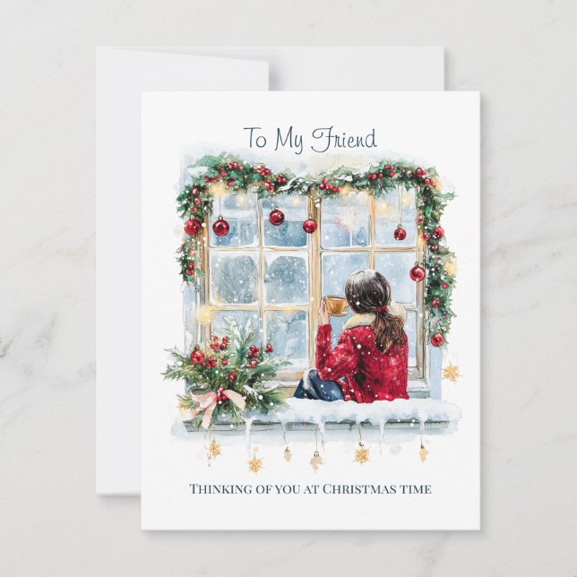 To my Friend Christmas Card (Front)