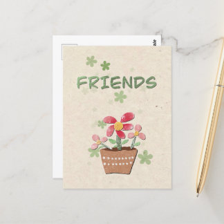 To My Friends Thank You Postcard