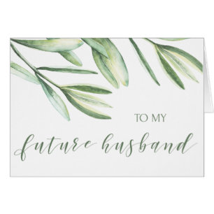 To My Future Husband Tropical Wedding Card