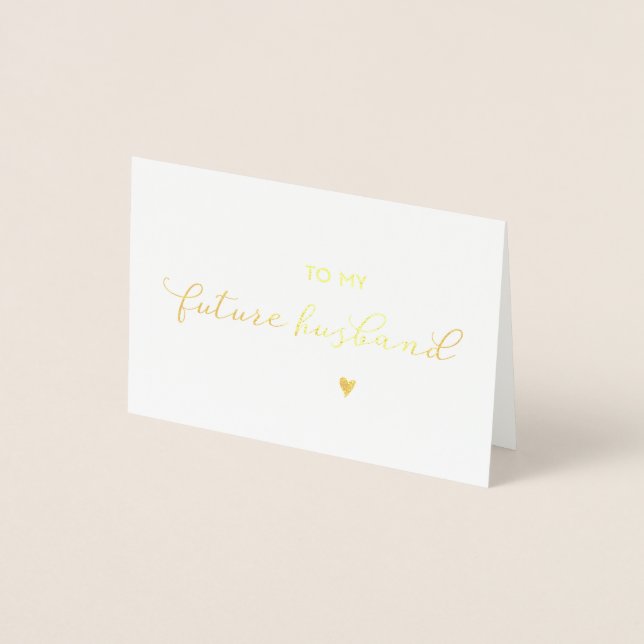 To My Future Husband Wedding Day Card (Front)