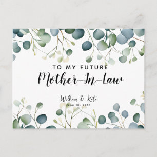 To my future Mother-in-law greenery eucalyptus Postcard
