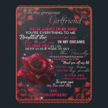 To My Girlfriend Birthday Gift, Couple Love Gift Door Sign<br><div class="desc">To My Girlfriend Birthday Gift,  Couple Love Gift</div>