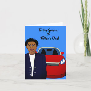 To My Godson African American Father's Day Card