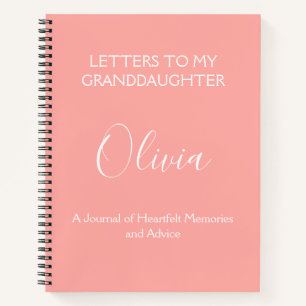 To My Granddaughter: A Journal of Heartfelt 
