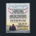 To My Granddaughter, Baby Girl Birthday Gift Idea Fleece Blanket<br><div class="desc">To My Granddaughter,  Baby Girl Birthday Gift Idea</div>