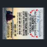 To My Granddaughter, Baby Girl Birthday Gift Idea Poster<br><div class="desc">To My Granddaughter,  Baby Girl Birthday Gift Idea</div>