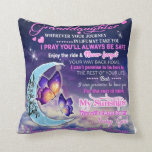 To My Granddaughter Butterflies Birthday Gift Idea Cushion<br><div class="desc">To My Granddaughter Butterflies Birthday Gift Idea</div>
