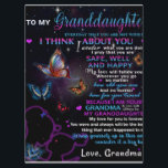 To My Granddaughter Butterflies Birthday Gift Idea Menu<br><div class="desc">To My Granddaughter Butterflies Birthday Gift Idea</div>