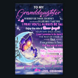 To My Granddaughter Butterflies Birthday Gift Idea Photo Print<br><div class="desc">To My Granddaughter Butterflies Birthday Gift Idea</div>