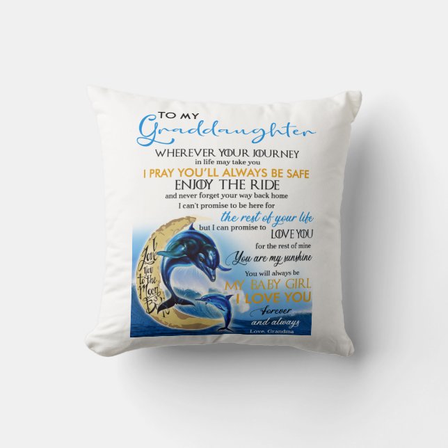 To My Granddaughter Cushion (Front)