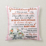 To My Granddaughter Elephant Birthday Gift Idea Cushion<br><div class="desc">To My Granddaughter Elephant Birthday Gift Idea</div>