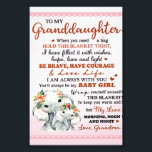 To My Granddaughter Elephant Birthday Gift Idea Photo Print<br><div class="desc">To My Granddaughter Elephant Birthday Gift Idea</div>