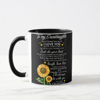 To My Granddaughter Mug