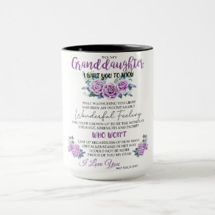 To My Granddaughter Mug Best Gift For Grandma