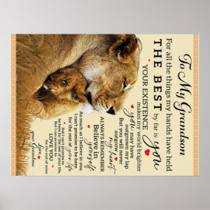 To My Grandma Birthday Gift, Nicce Love Gift Poster