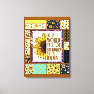 To My Grandma Gift,Grandmother Gift,Sunflower Love Canvas Print