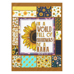 To My Grandma Gift,Grandmother Gift,Sunflower Love Tablecloth