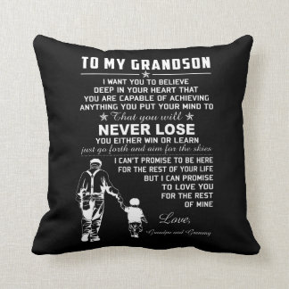 To My Grandson Cushion