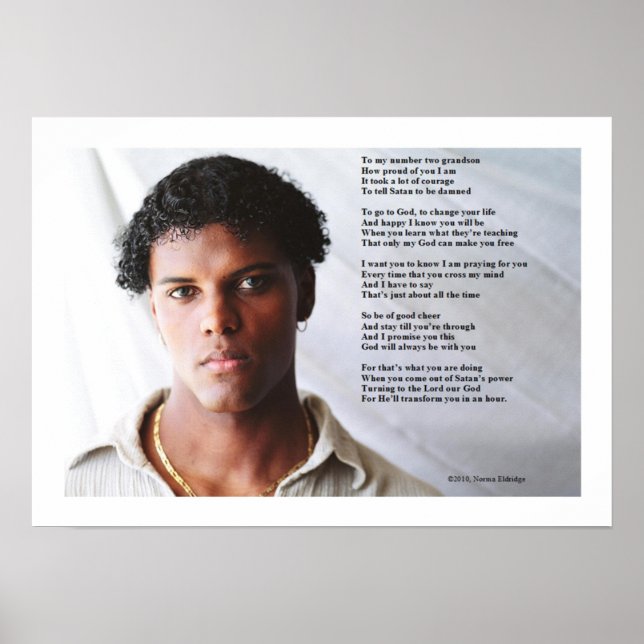 To My Grandson Poster (Front)