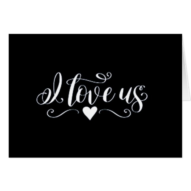 TO ***MY GROOM*** I LOVE "US" (WEDDING DAY CARD) (Front Horizontal)