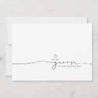 To My Groom On Our Wedding Day Cute Message