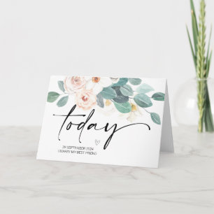 To My Groom On Our Wedding Day from Bride Married  Card