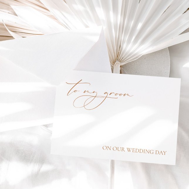 "To My Groom On Our Wedding Day" Wedding Day Card (Creator Uploaded)