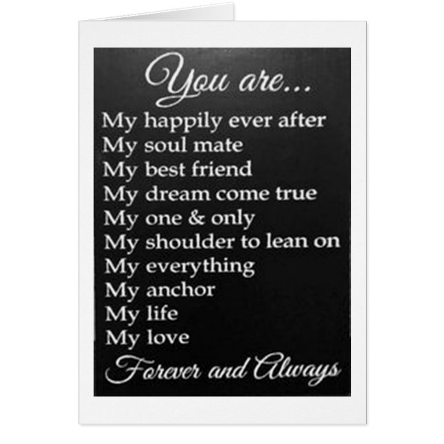 "TO MY HAPPILY EVER AFTER" HAPPY ANNIVERSARY (Front)