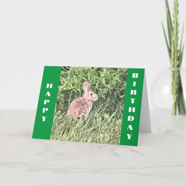 TO MY *HONEY BUNNY* HAPPY *BIRTHDAY* CARD (Front)
