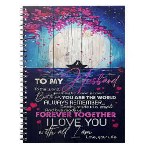To My Husband Birthday Gift   Letter To Husband Notebook
