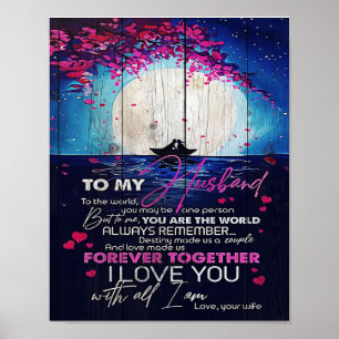 To My Husband Birthday Gift   Letter To Husband Poster