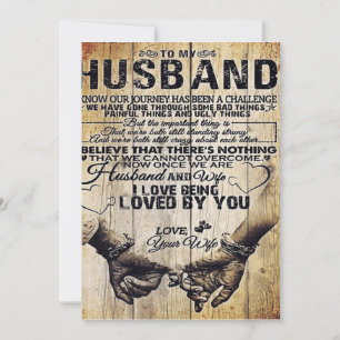To My Husband   Birthday Gift To Husband   Holiday Card
