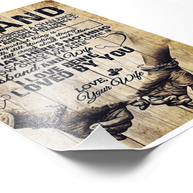 To My Husband | Birthday Gift To Husband | Photo Print (Corner)