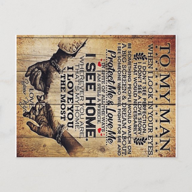 To My Husband | Birthday Gift To Husband | Postcard (Front)