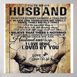 To My Husband   Birthday Gift To Husband   Poster