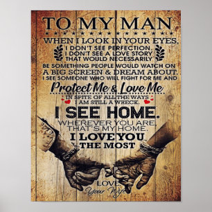 To My Husband   Birthday Gift To Husband   Poster