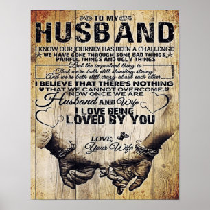 To My Husband   Birthday Gift To Husband   Poster