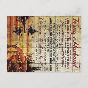To my Husband_c5b3b37588fed0a5ba2b050ce86210ea_2c1 Announcement Postcard